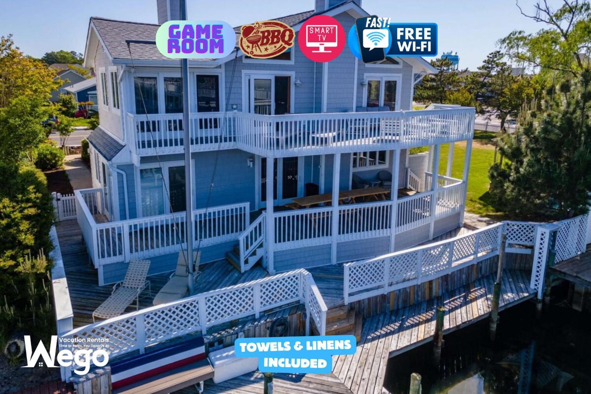Luxury Waterfront Dock Game Sunset Views * Ocean City